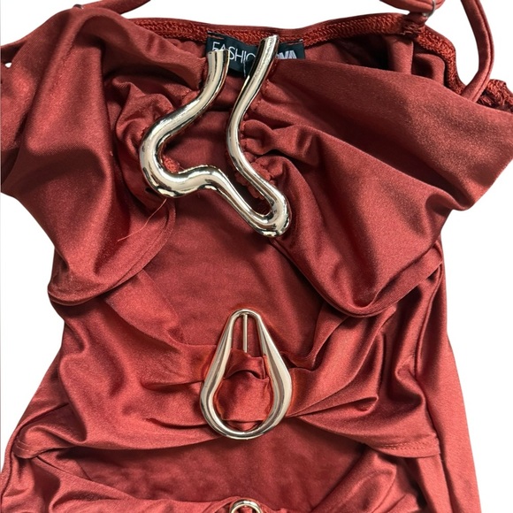 Fashion Nova Burnt Orange Mini Dress - XS 🧡 - Picture 4 of 4